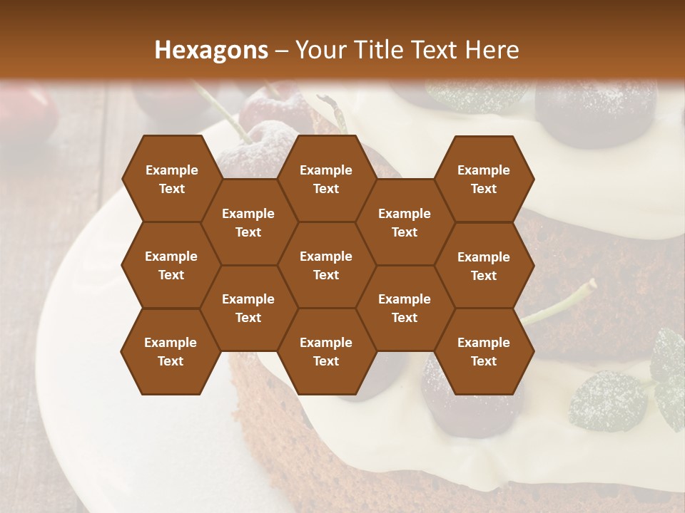 Sour Cream Mint Leaf PowerPoint Template