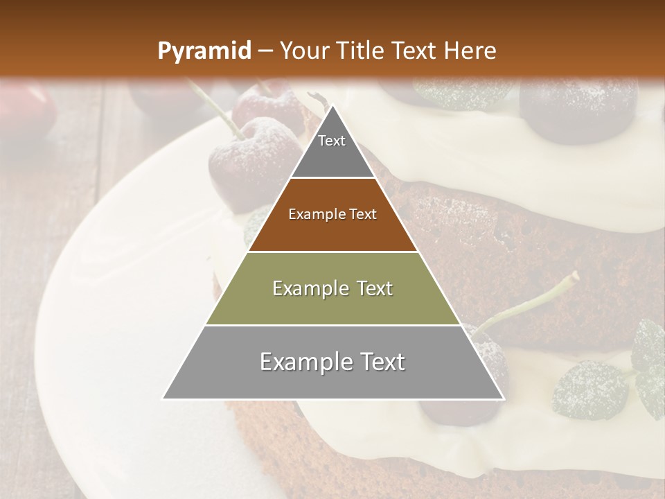 Sour Cream Mint Leaf PowerPoint Template