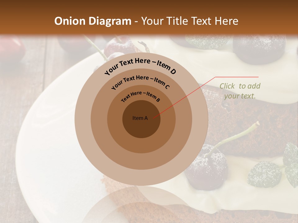 Sour Cream Mint Leaf PowerPoint Template