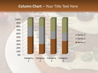 Sour Cream Mint Leaf PowerPoint Template