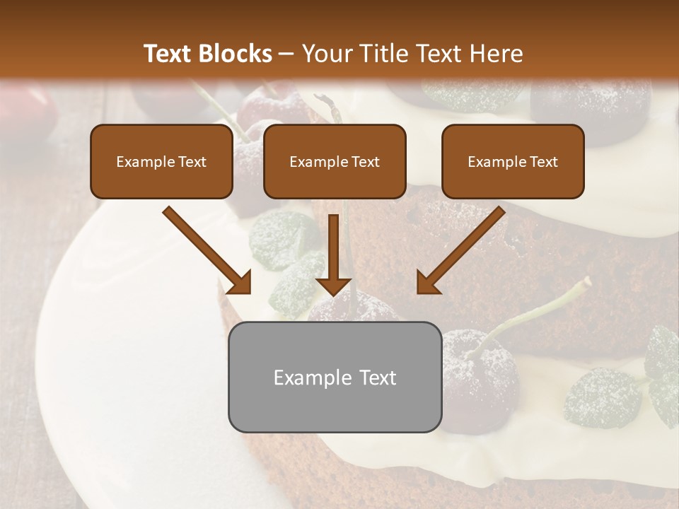 Sour Cream Mint Leaf PowerPoint Template