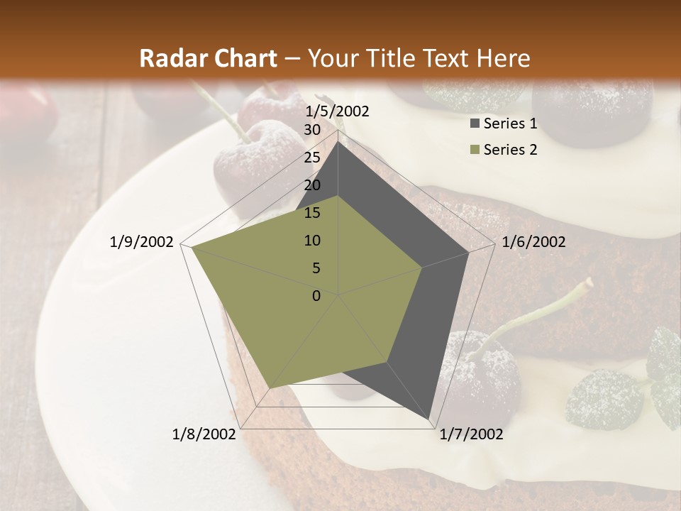 Sour Cream Mint Leaf PowerPoint Template