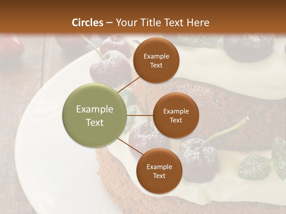 Sour Cream Mint Leaf PowerPoint Template