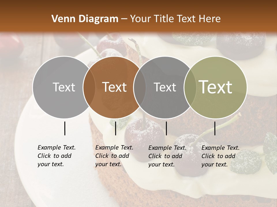 Sour Cream Mint Leaf PowerPoint Template