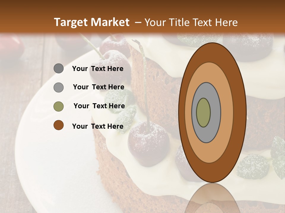 Sour Cream Mint Leaf PowerPoint Template