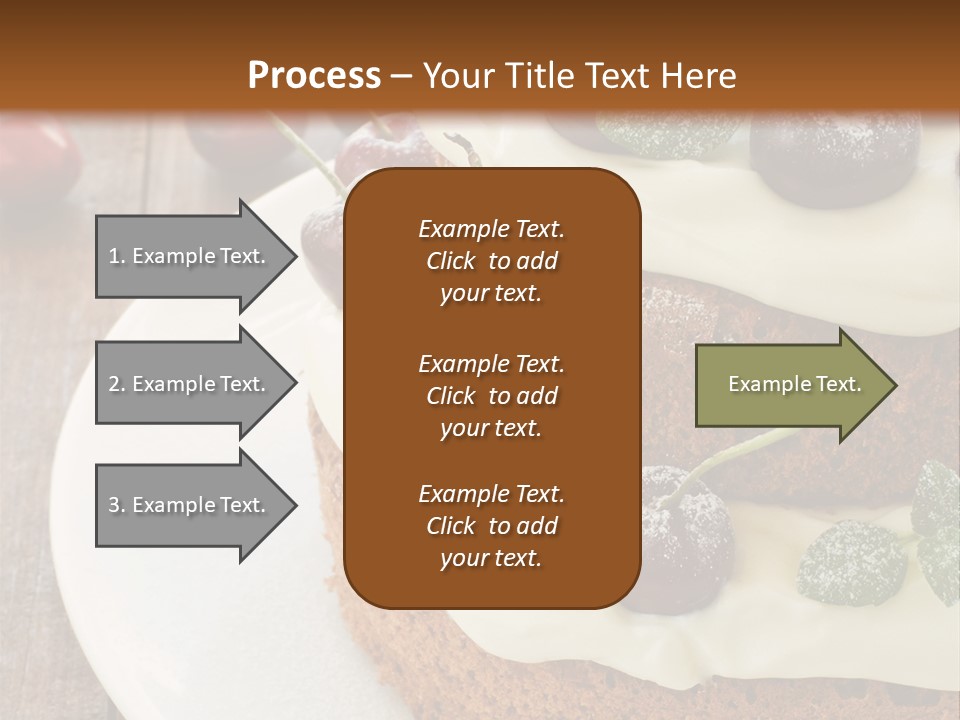 Sour Cream Mint Leaf PowerPoint Template