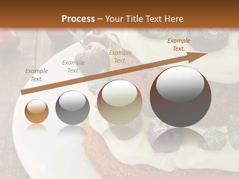 Sour Cream Mint Leaf PowerPoint Template