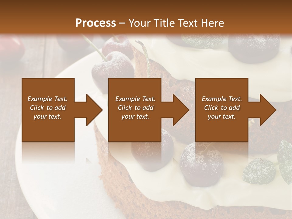 Sour Cream Mint Leaf PowerPoint Template