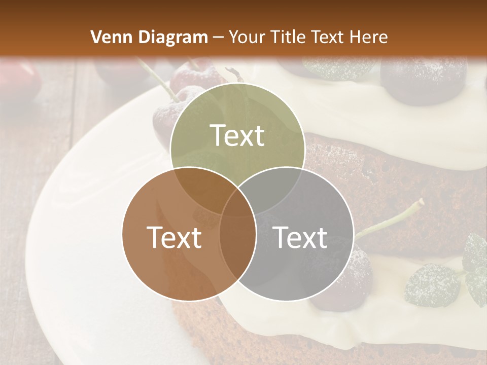 Sour Cream Mint Leaf PowerPoint Template