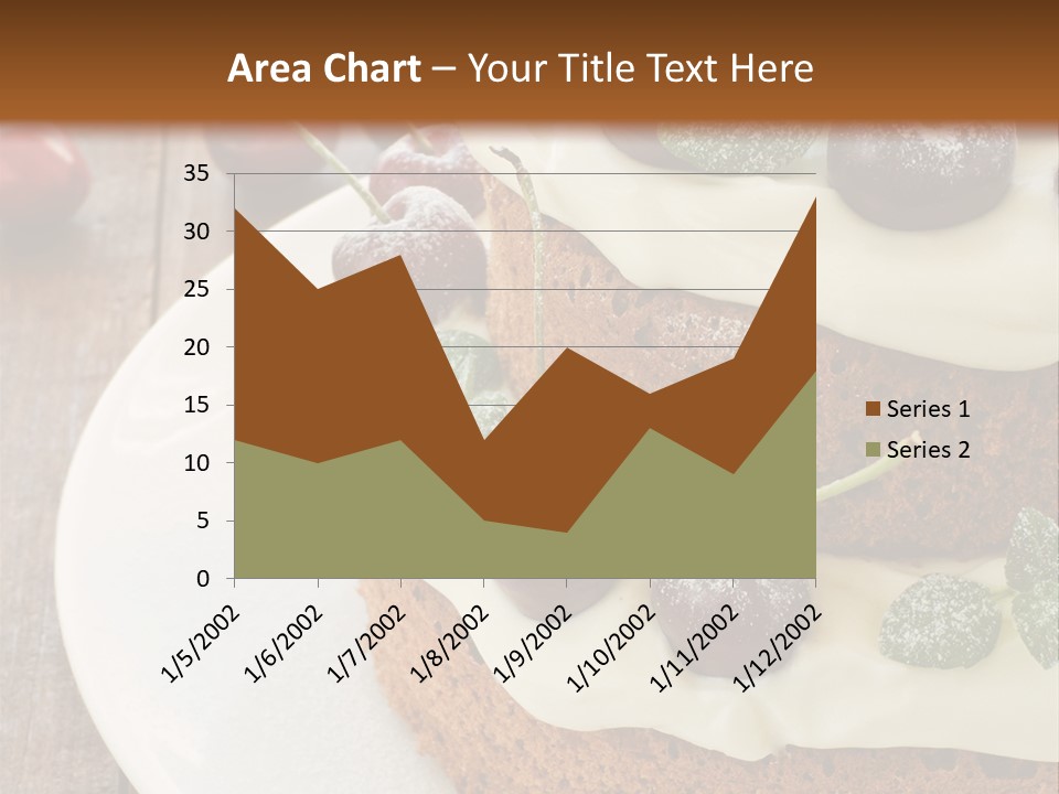 Sour Cream Mint Leaf PowerPoint Template