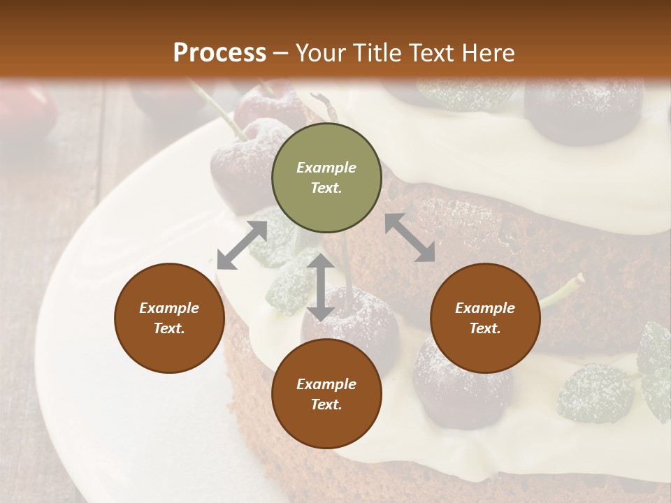 Sour Cream Mint Leaf PowerPoint Template