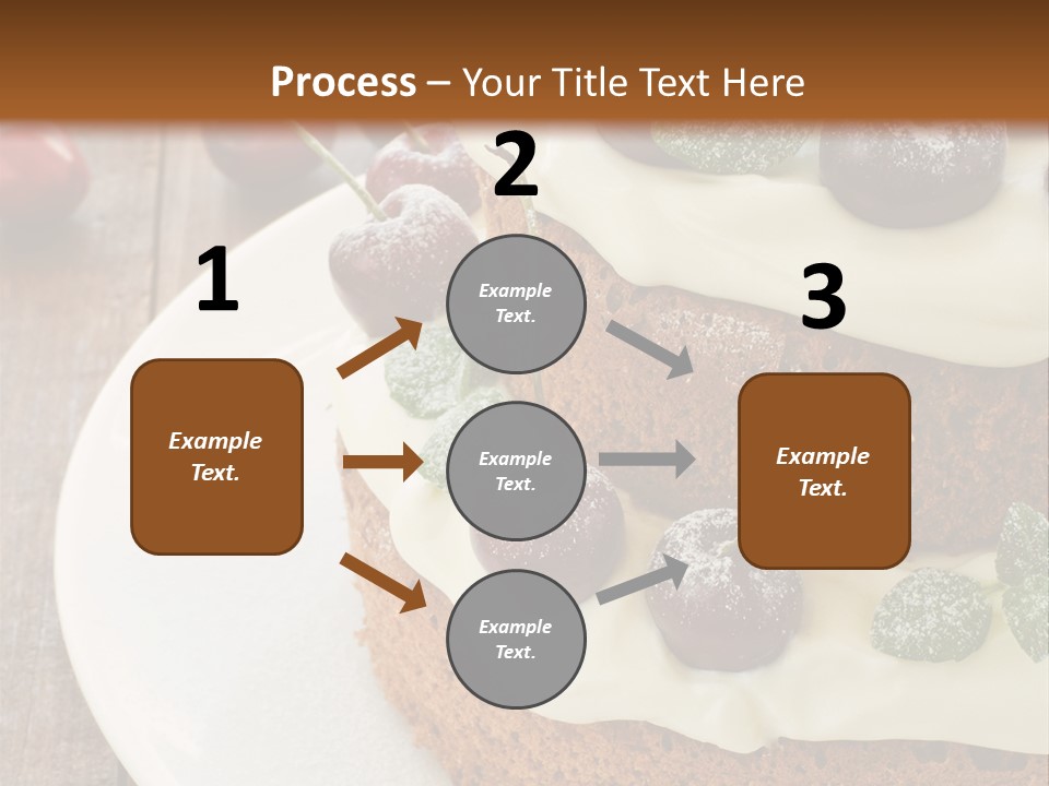 Sour Cream Mint Leaf PowerPoint Template
