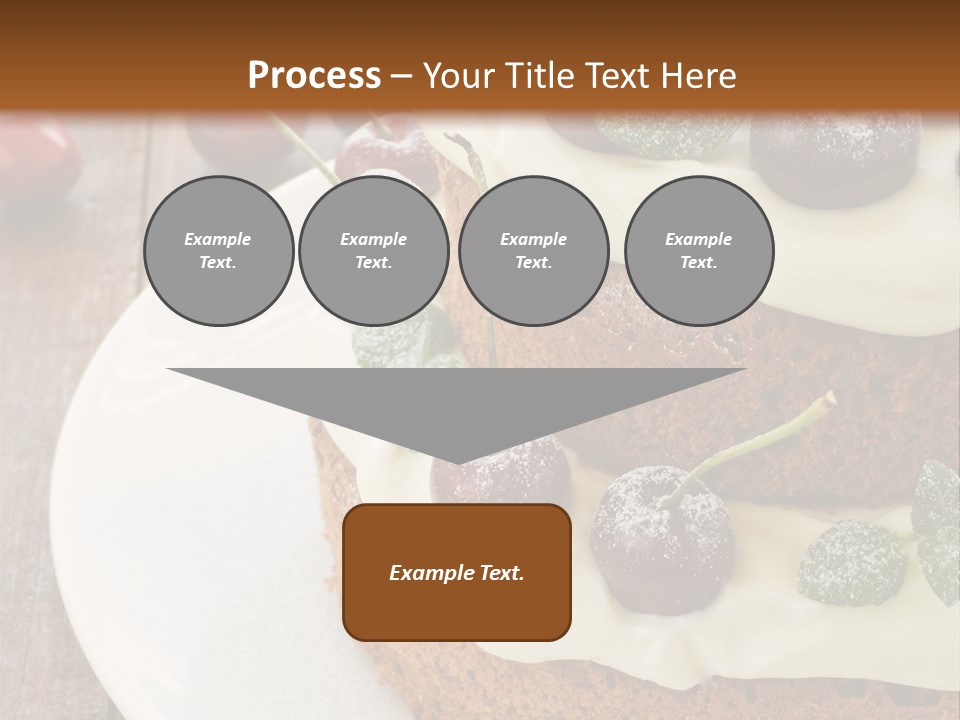 Sour Cream Mint Leaf PowerPoint Template