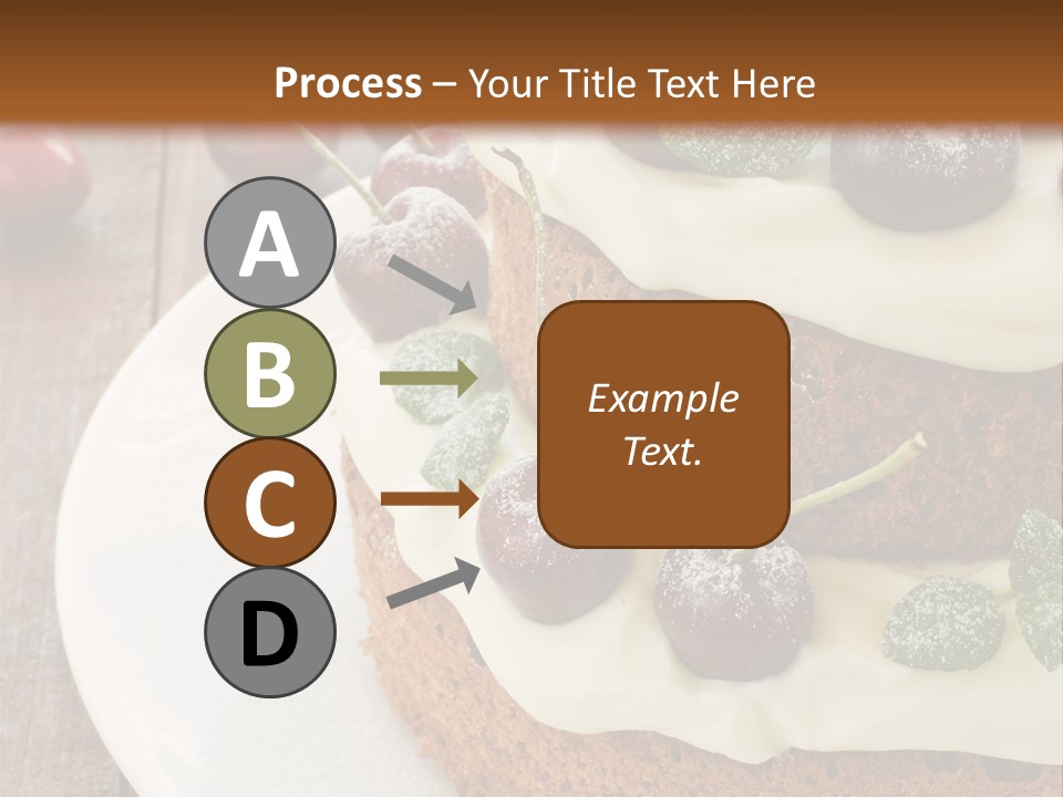 Sour Cream Mint Leaf PowerPoint Template