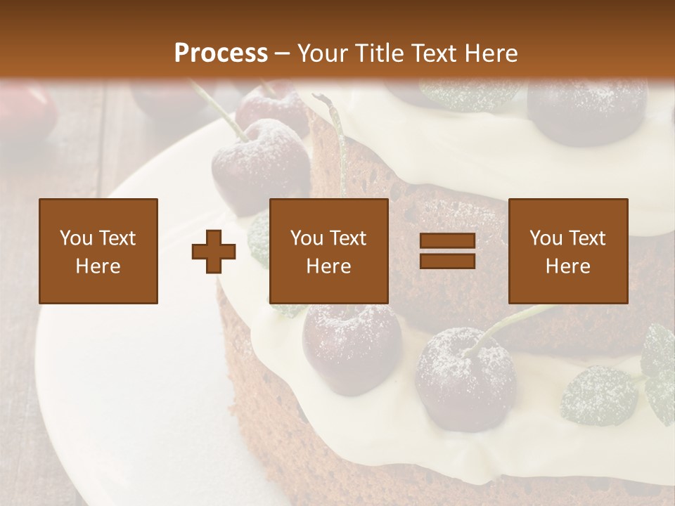 Sour Cream Mint Leaf PowerPoint Template