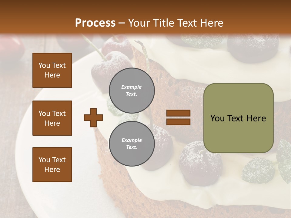 Sour Cream Mint Leaf PowerPoint Template