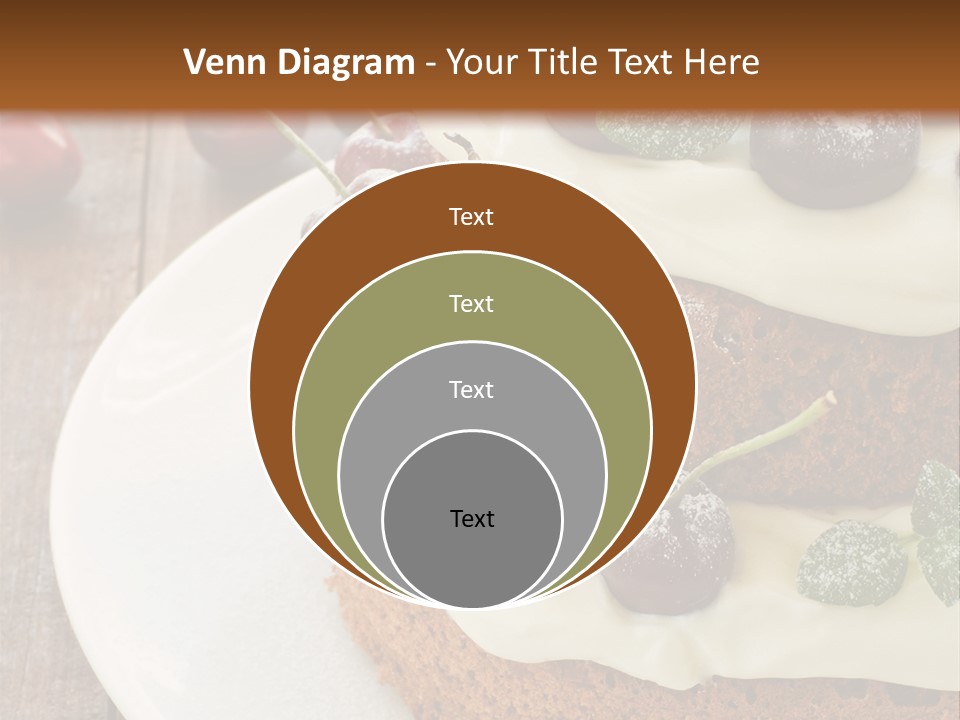 Sour Cream Mint Leaf PowerPoint Template