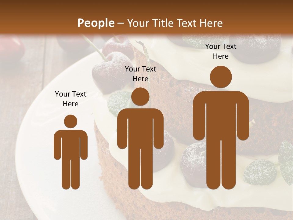 Sour Cream Mint Leaf PowerPoint Template