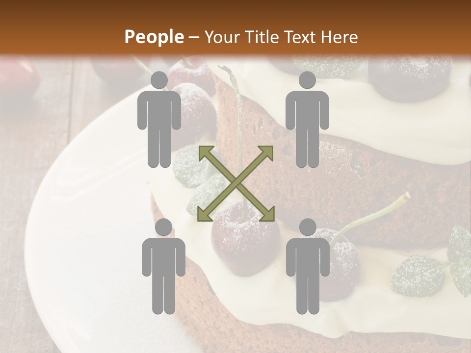 Sour Cream Mint Leaf PowerPoint Template