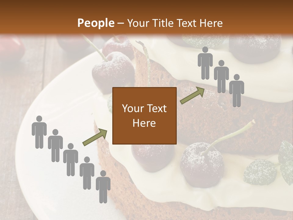 Sour Cream Mint Leaf PowerPoint Template