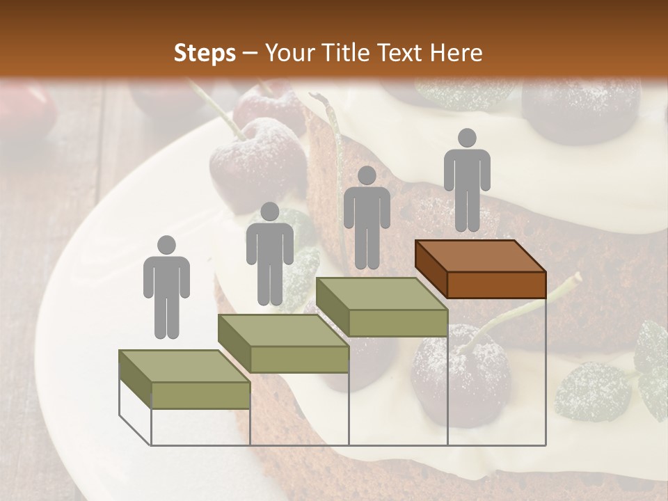 Sour Cream Mint Leaf PowerPoint Template