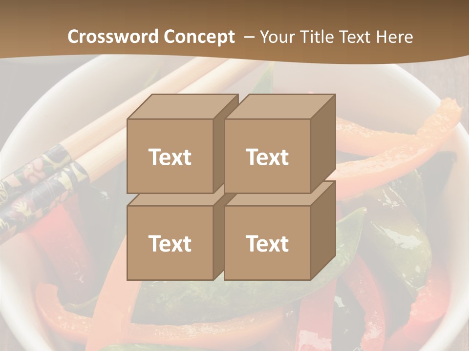 Yellow Fried Bowl PowerPoint Template
