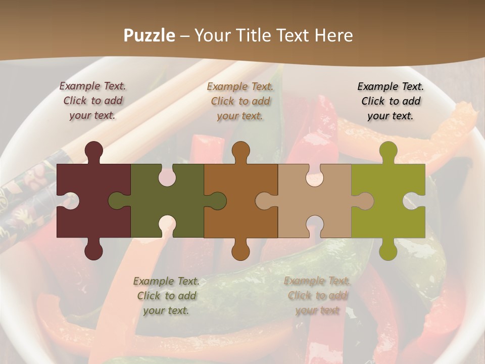 Yellow Fried Bowl PowerPoint Template