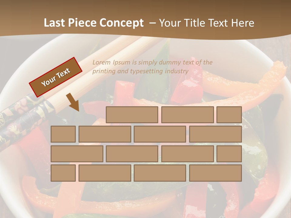 Yellow Fried Bowl PowerPoint Template