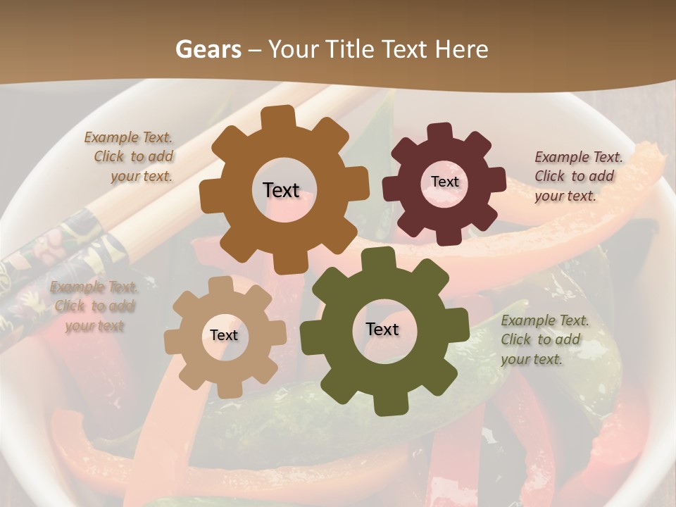 Yellow Fried Bowl PowerPoint Template