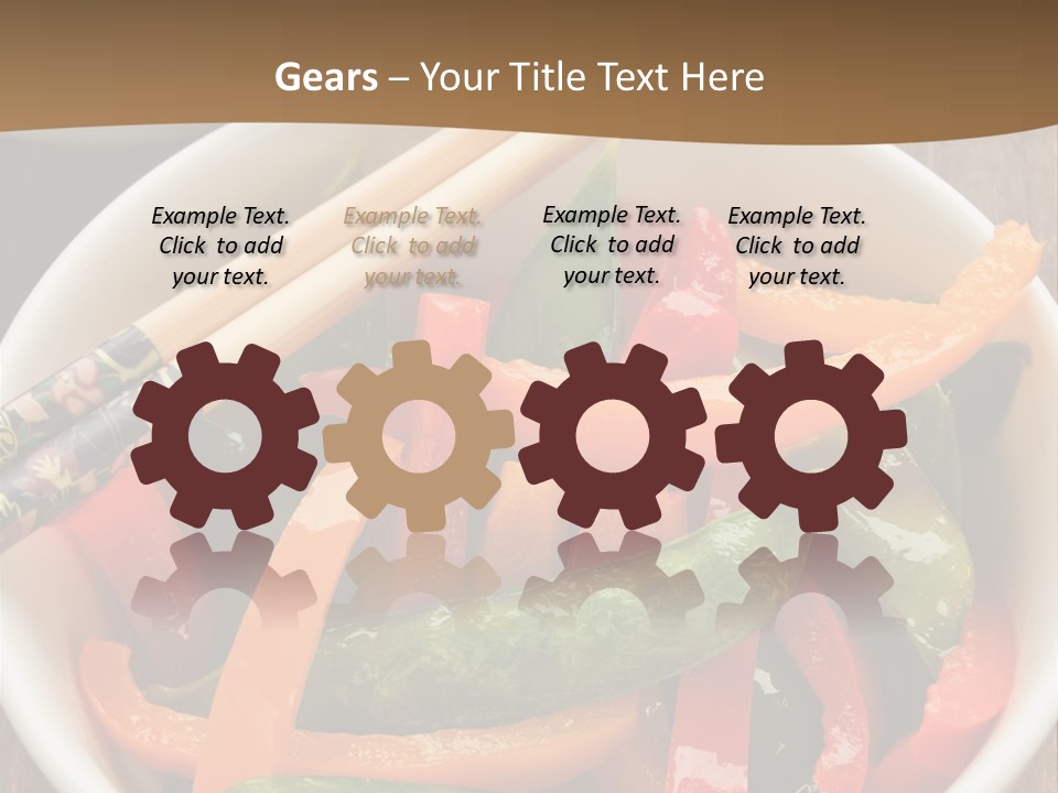 Yellow Fried Bowl PowerPoint Template