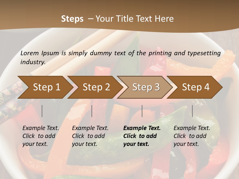 Yellow Fried Bowl PowerPoint Template