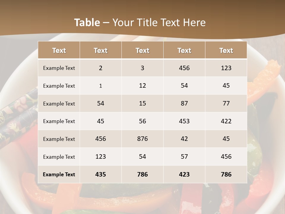 Yellow Fried Bowl PowerPoint Template