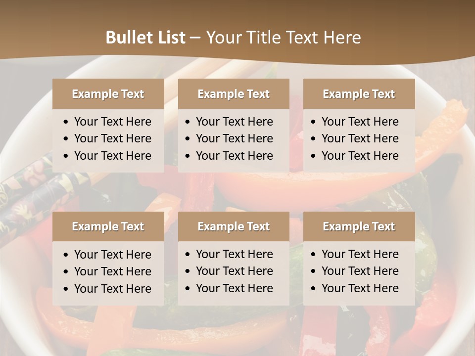 Yellow Fried Bowl PowerPoint Template