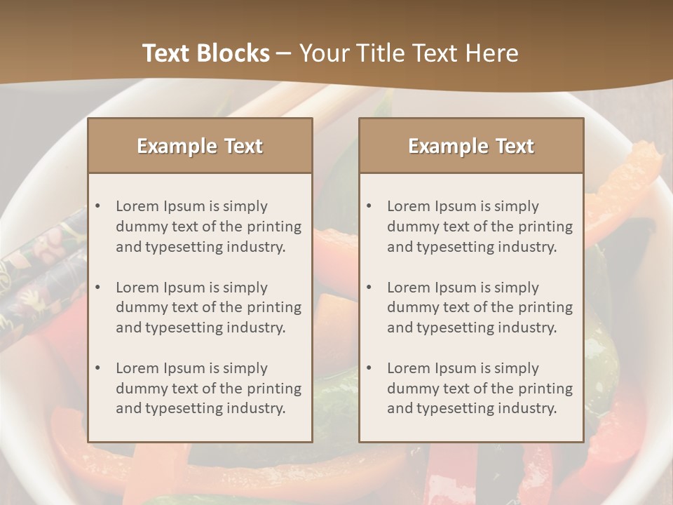 Yellow Fried Bowl PowerPoint Template