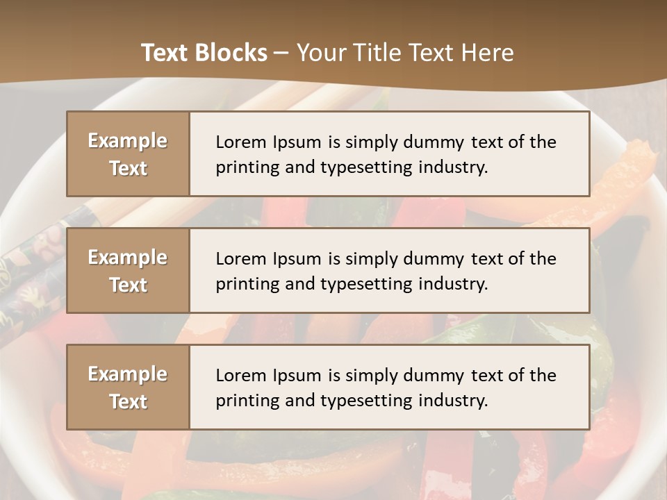 Yellow Fried Bowl PowerPoint Template