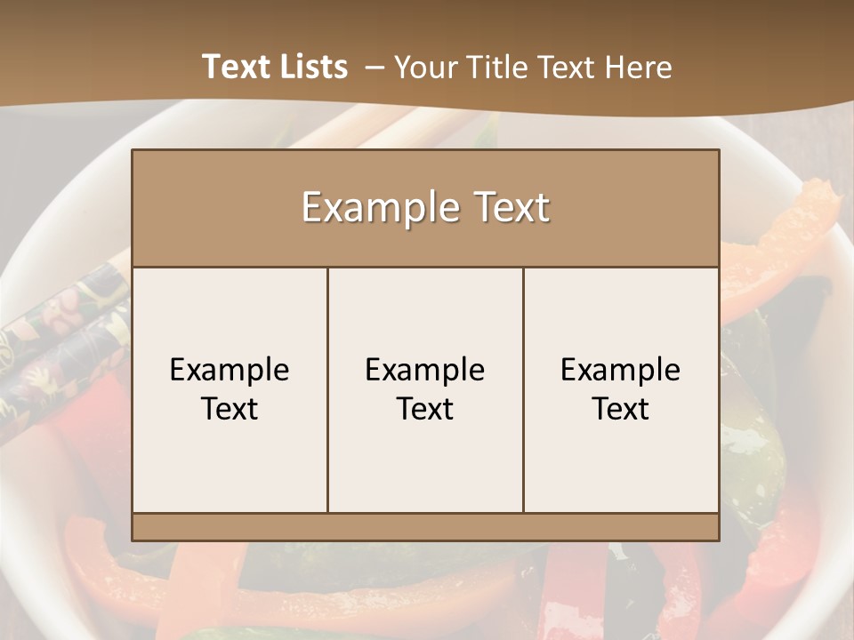 Yellow Fried Bowl PowerPoint Template
