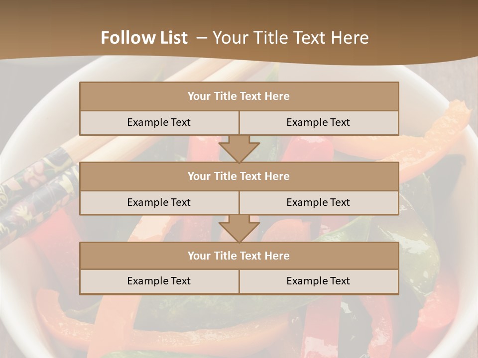 Yellow Fried Bowl PowerPoint Template