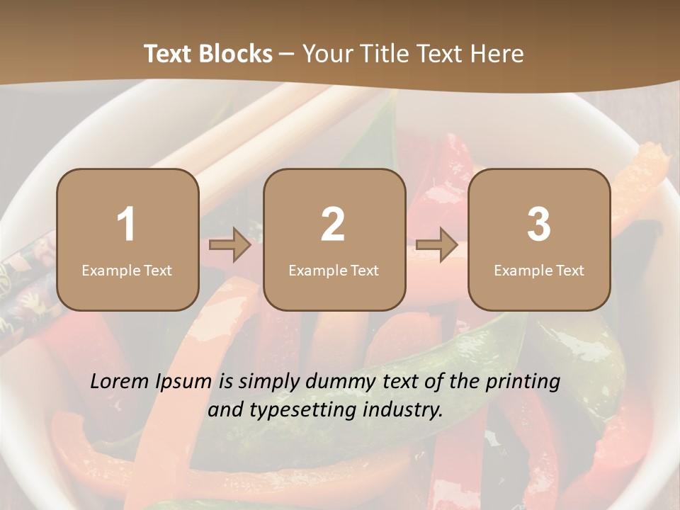 Yellow Fried Bowl PowerPoint Template