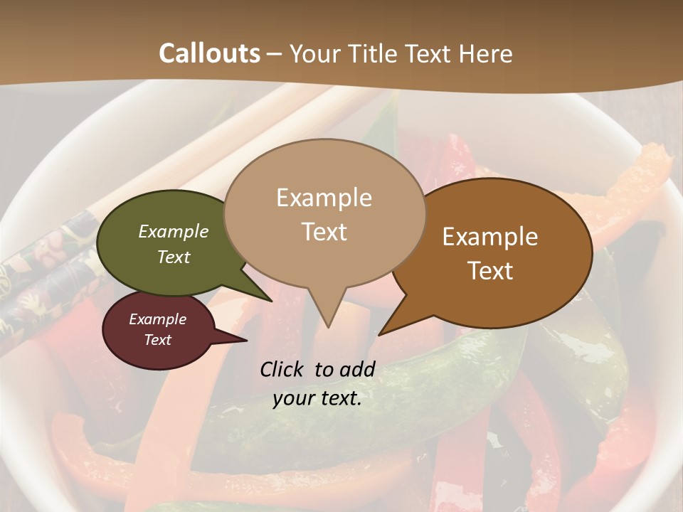 Yellow Fried Bowl PowerPoint Template