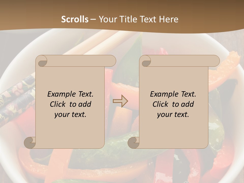 Yellow Fried Bowl PowerPoint Template