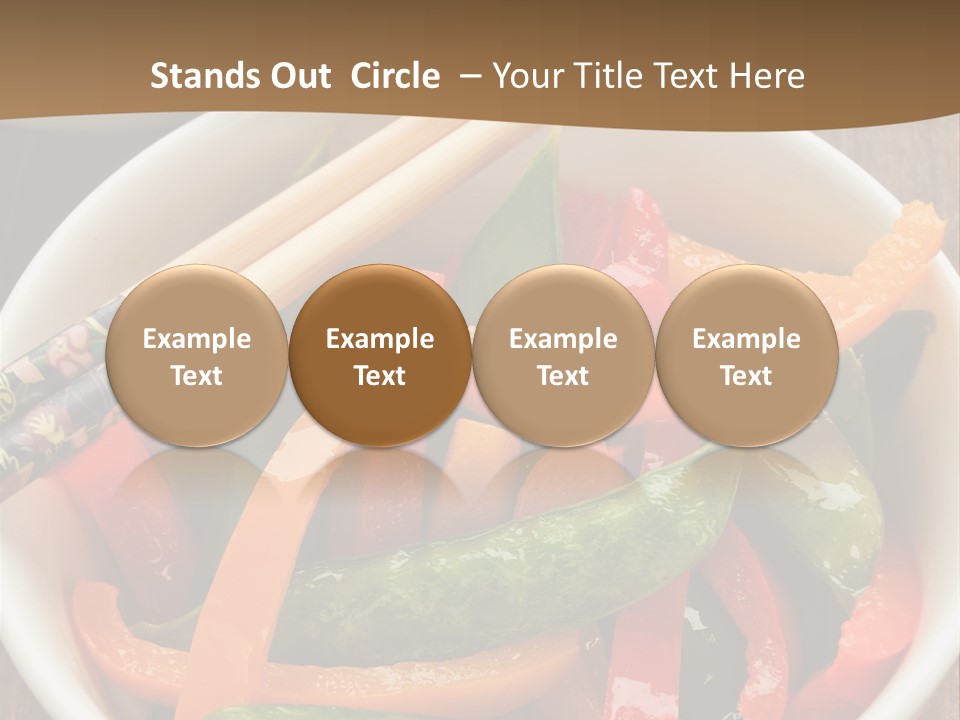 Yellow Fried Bowl PowerPoint Template