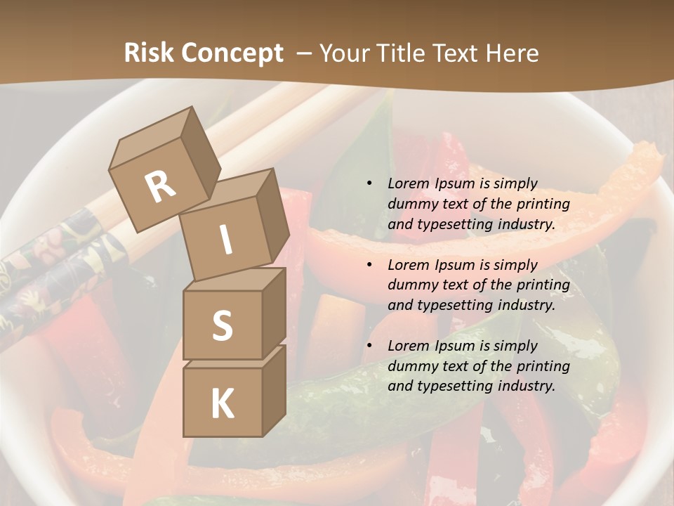 Yellow Fried Bowl PowerPoint Template