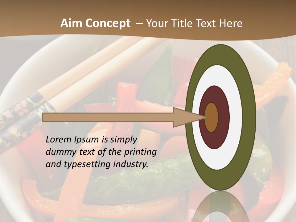 Yellow Fried Bowl PowerPoint Template