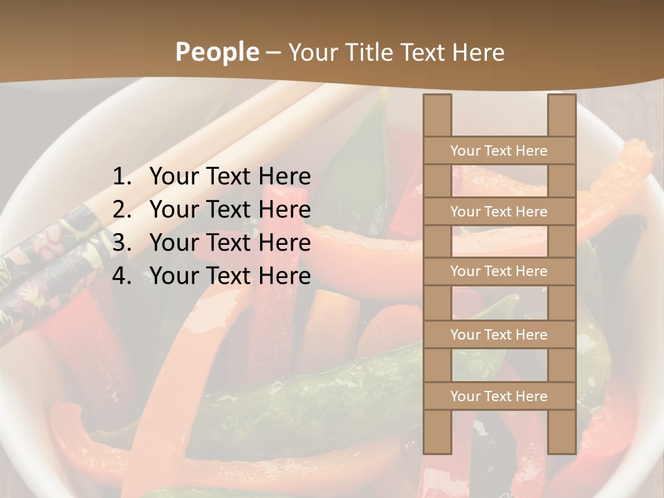 Yellow Fried Bowl PowerPoint Template