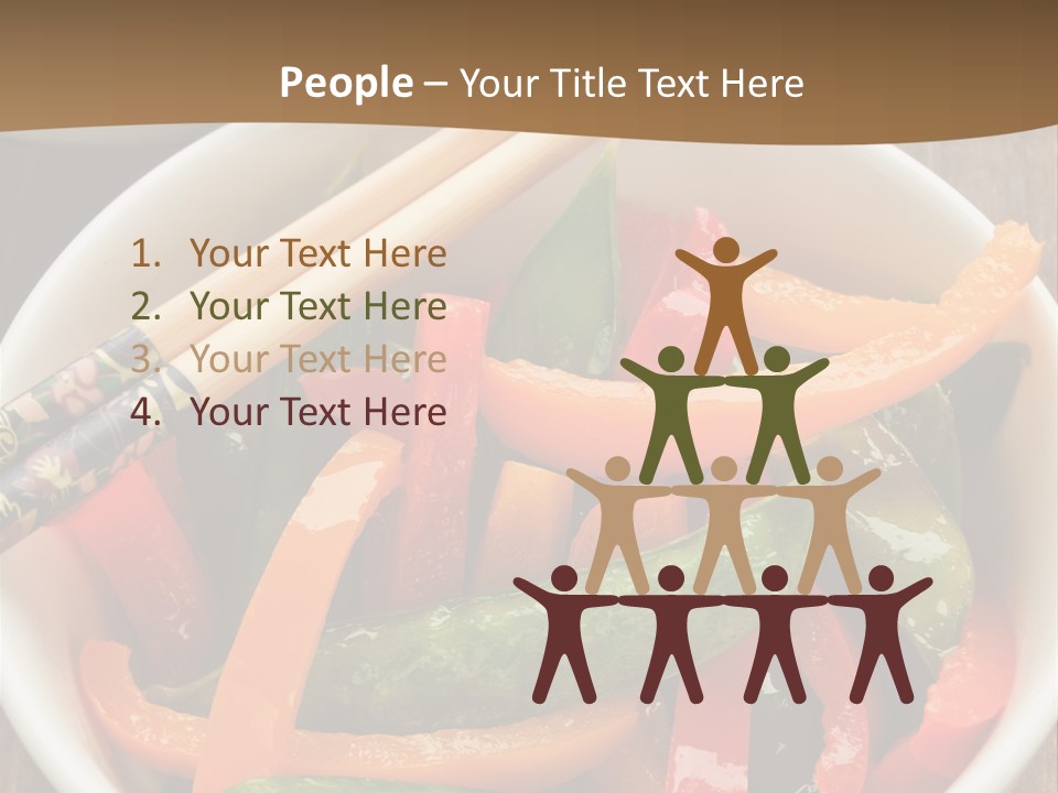 Yellow Fried Bowl PowerPoint Template