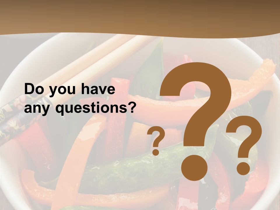 Yellow Fried Bowl PowerPoint Template