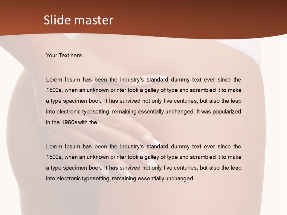 Weight Fitness Sensual PowerPoint Template