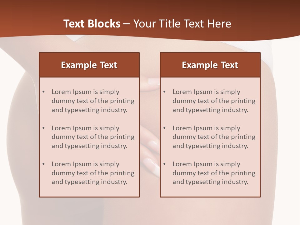 Weight Fitness Sensual PowerPoint Template