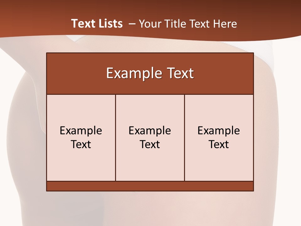 Weight Fitness Sensual PowerPoint Template