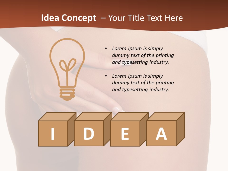 Weight Fitness Sensual PowerPoint Template